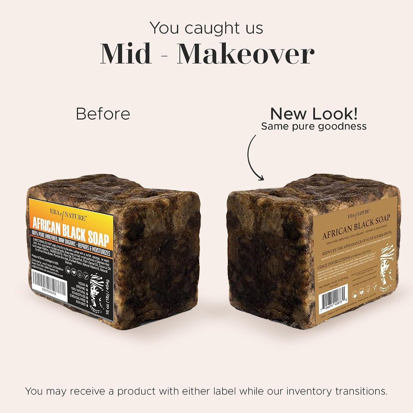 Pure African Black Soap Bar
